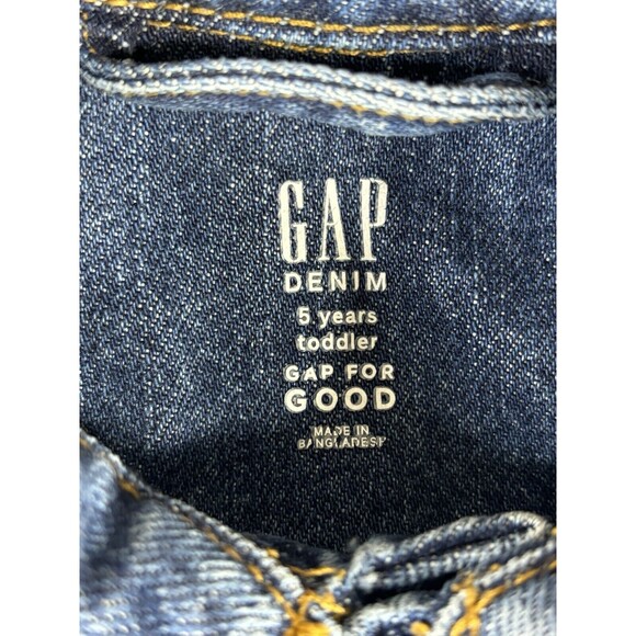 Gap Denim Jean Jacket Toddler Size 5 Button Up Coat - Picture 6 of 11